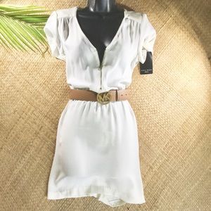 Zara off white short dress